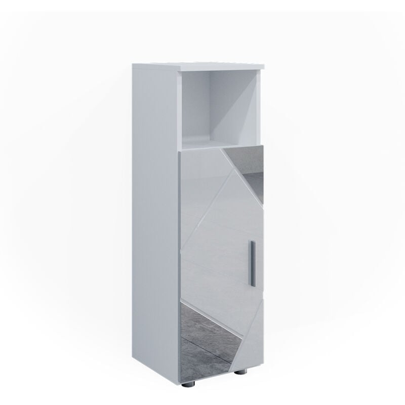 foto del prodotto vicco mobiletto bagno irma, bianco lucido, 30 x 95 cm