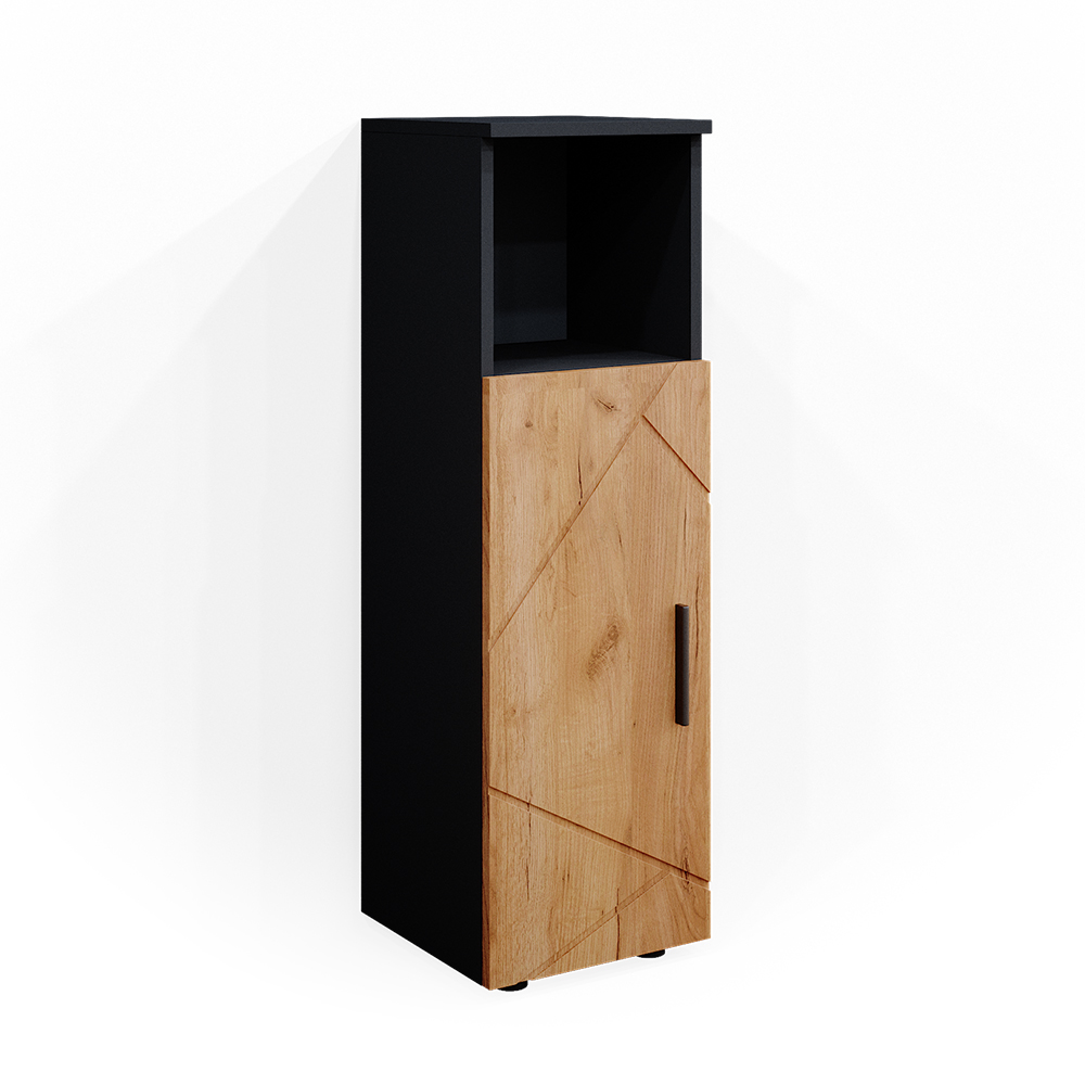 foto del prodotto vicco mobiletto bagno quercia dorata/antracite 30 x 95 cm