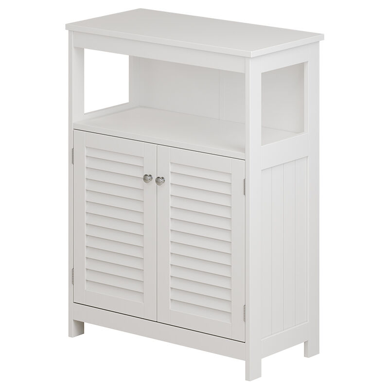 foto del prodotto vicco mobiletto bagno riad, bianco, 60 x 80 cm con ante e vano a giorno