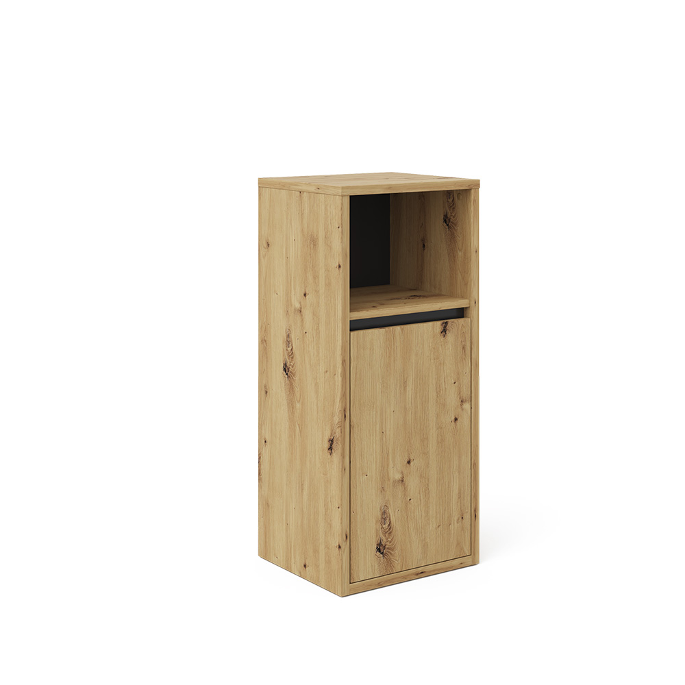 foto del prodotto vicco mobiletto bagno rovere artigianale 33 x 80 cm