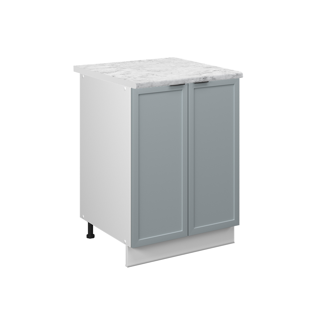 foto del prodotto vicco mobiletto base cucina blu grigio chiaro 60 cm , pl marmo