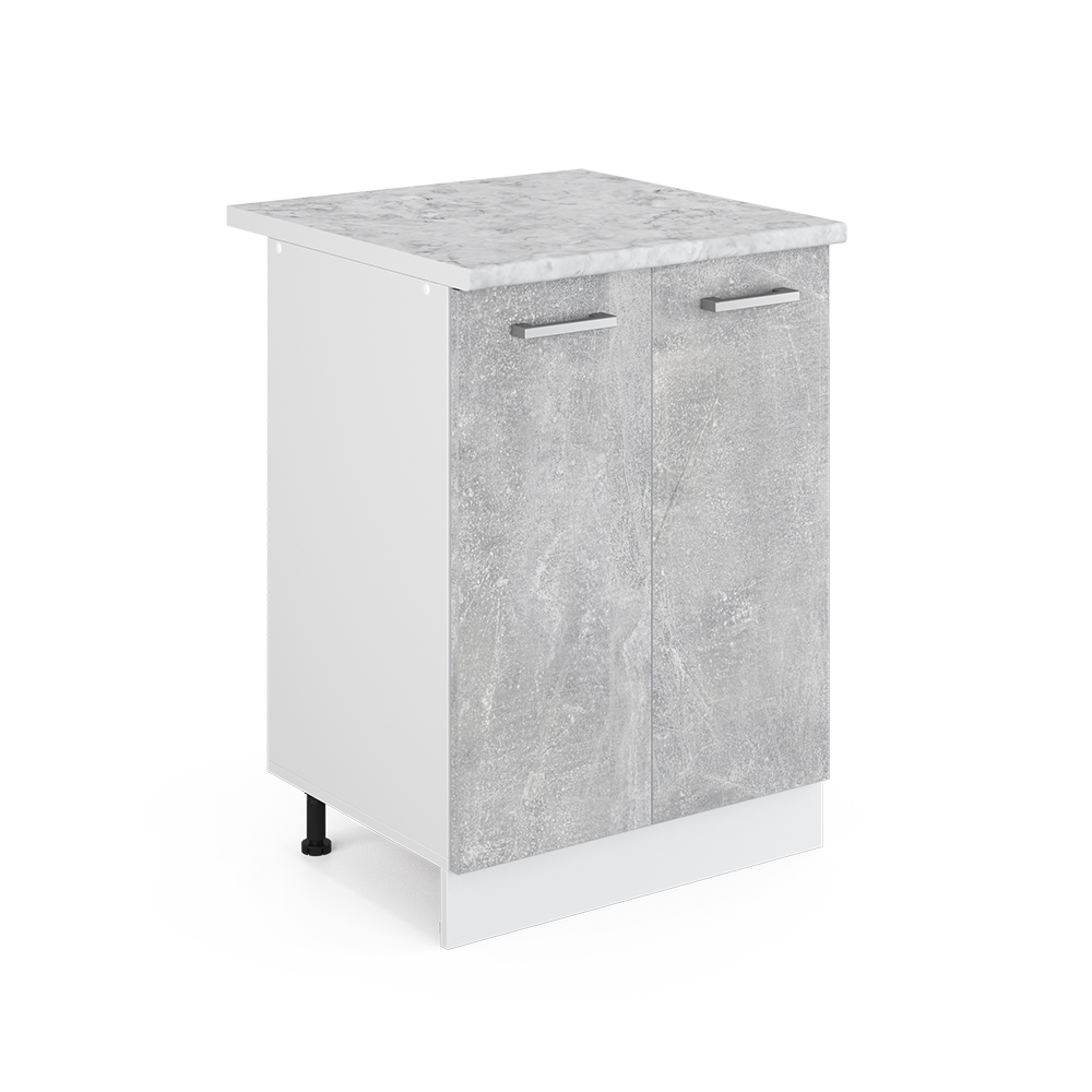 foto del prodotto vicco mobiletto base cucina calcestruzzo 60 cm , pl marmo