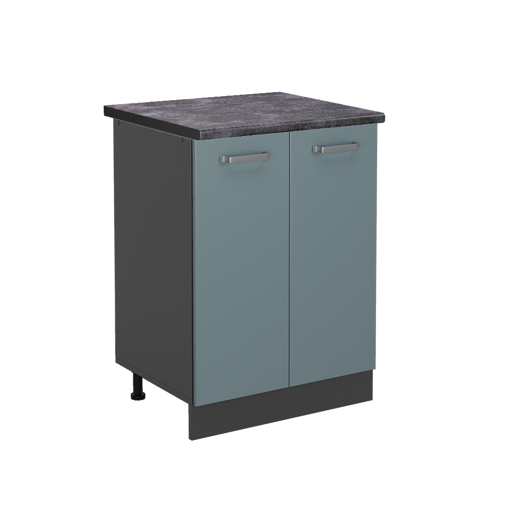 foto del prodotto vicco mobiletto base cucina grigio-blu 60 cm , pl antracite