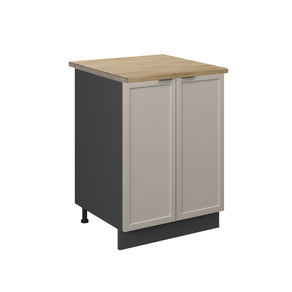 foto del prodotto vicco mobiletto base cucina grigiobeige 60 cm , pl rovere