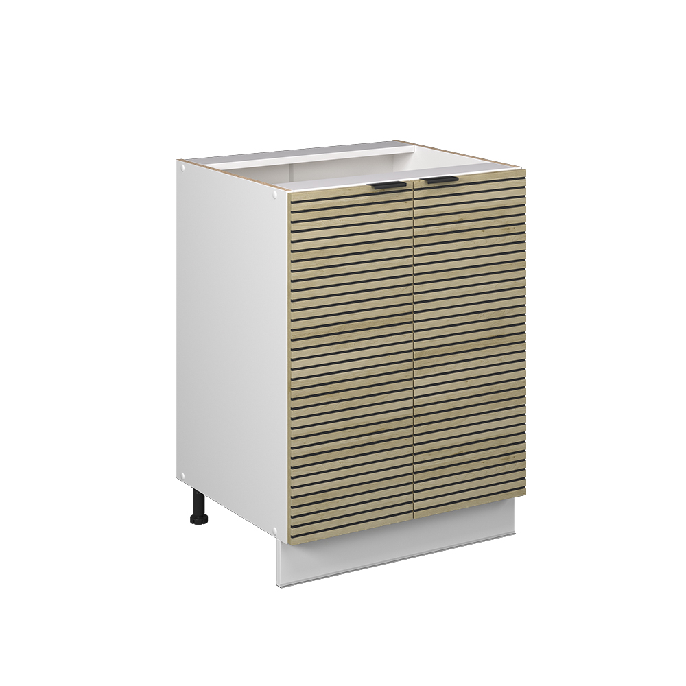foto del prodotto vicco mobiletto base cucina pannello in quercia 60 cm senza piano di lavoro