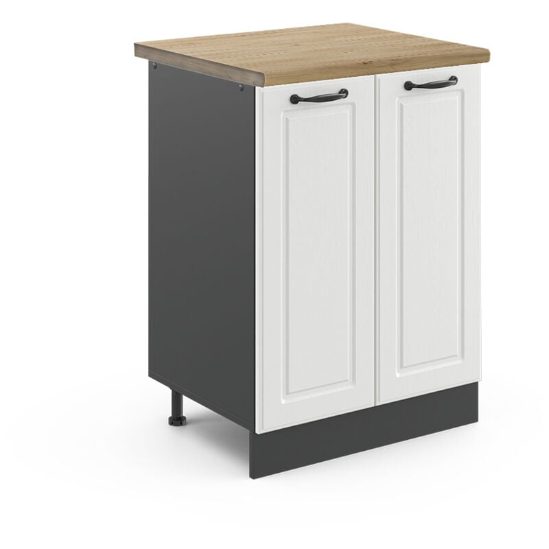 foto del prodotto vicco mobiletto base cucina r line, bianco casa di campagna, 60 cm , pl rovere