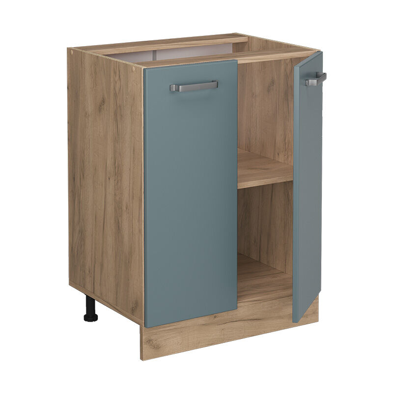 foto del prodotto vicco mobiletto base cucina r line, grigio blu, 60 cm senza piano di lavoro