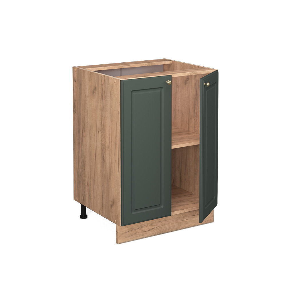 foto del prodotto vicco mobiletto base cucina verde-oro country house 60 cm , pl rovere