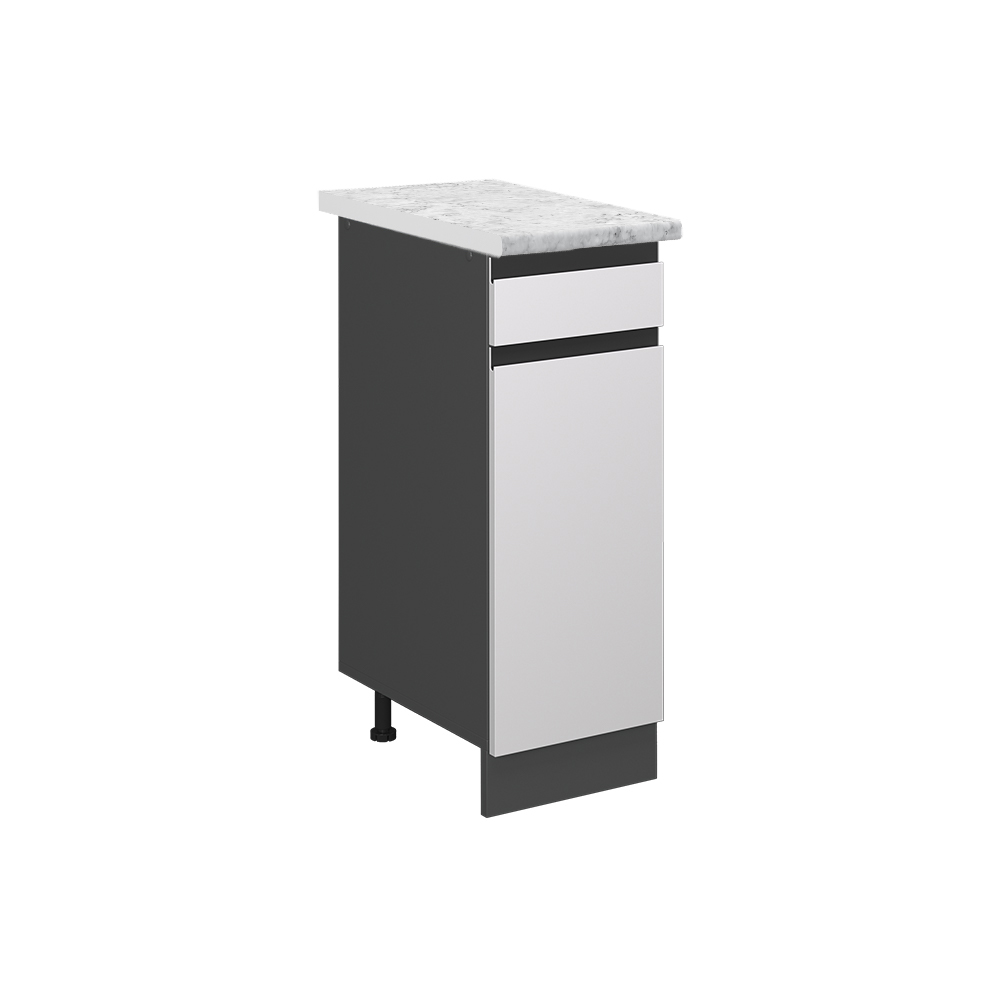 foto del prodotto vicco mobiletto base per cucina bianco 30 cm pl marmo