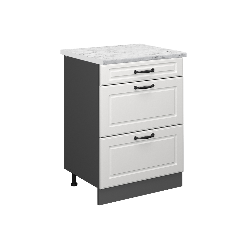 foto del prodotto vicco mobiletto base per cucina bianco casa di campagna 60 cm pl marmo