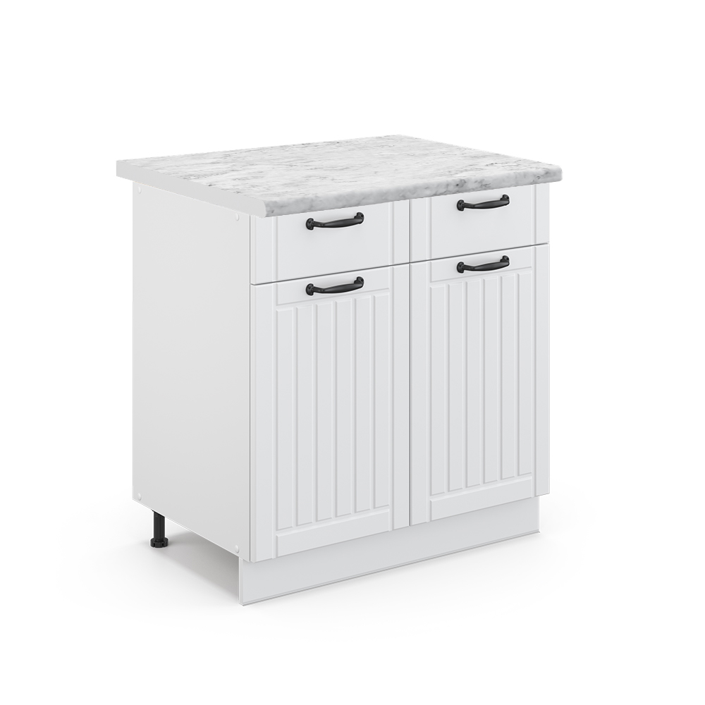 foto del prodotto vicco mobiletto base per cucina bianco casa di campagna 80 cm , pl marmo