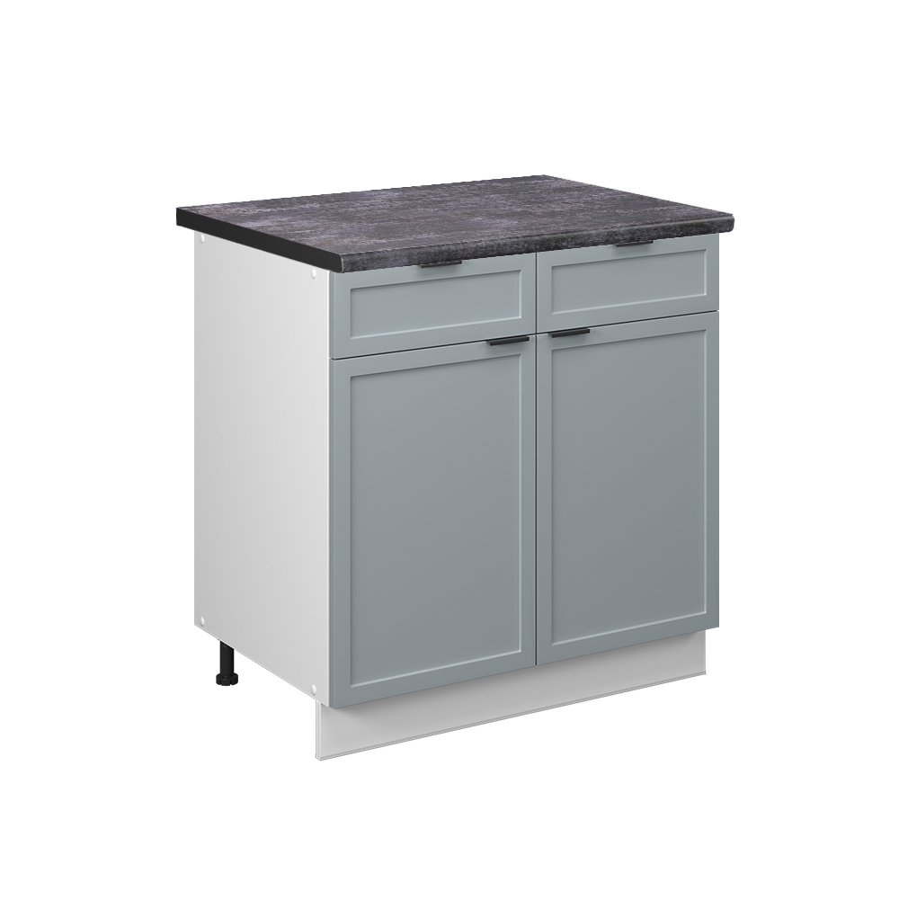 foto del prodotto vicco mobiletto base per cucina blu grigio chiaro 80 cm , pl antracite