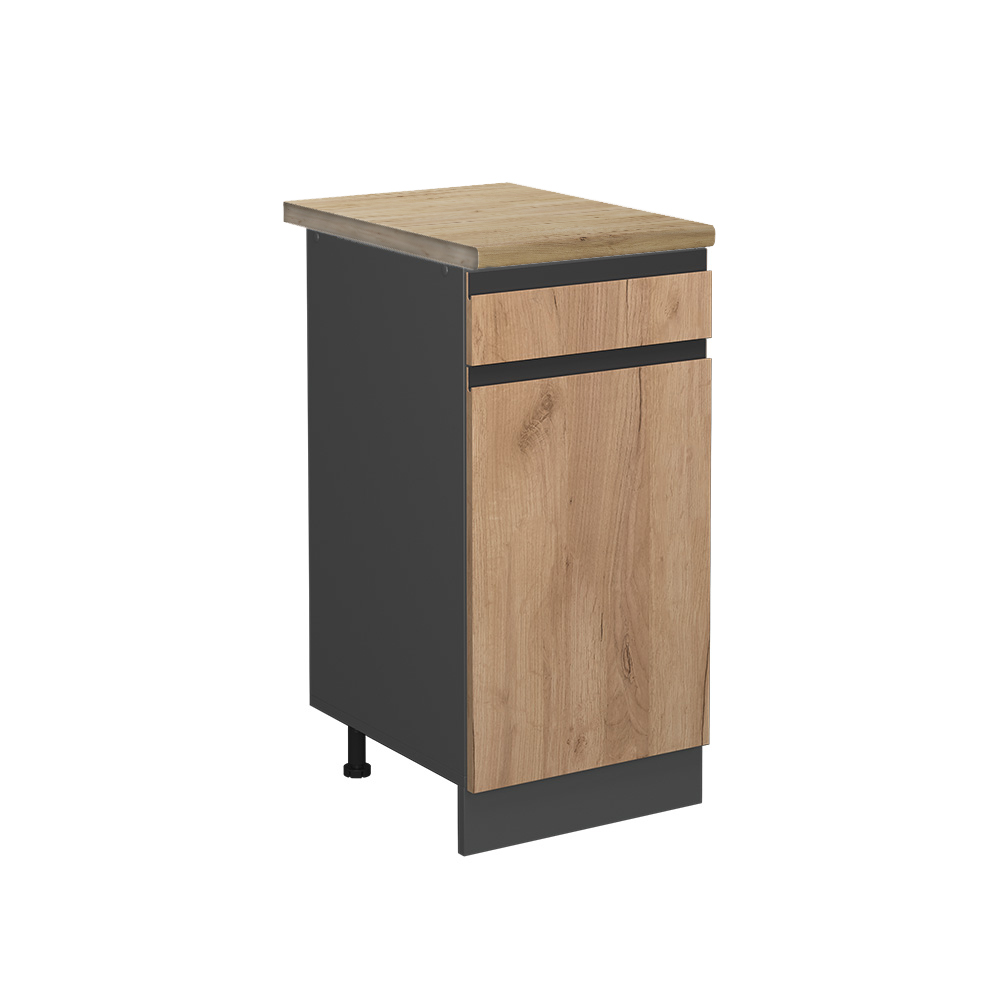 foto del prodotto vicco mobiletto base per cucina quercia dorata 40 cm , pl rovere