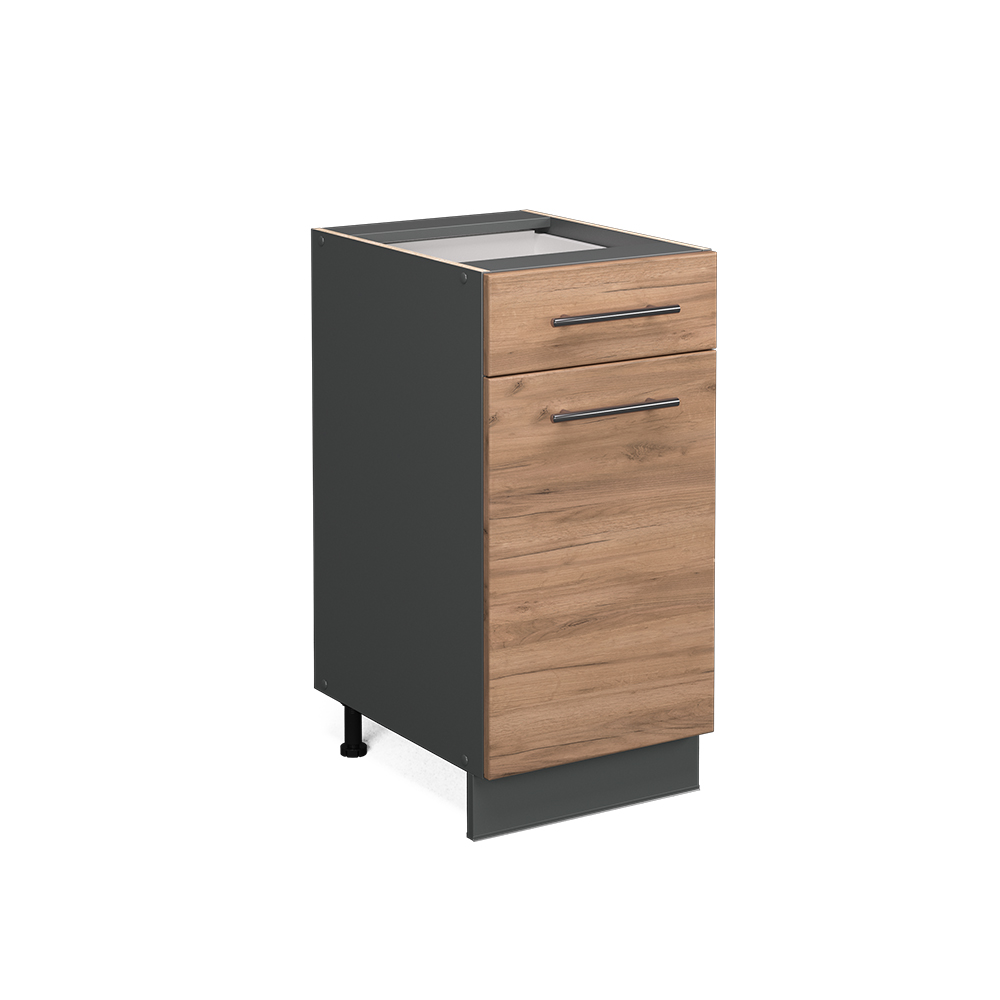 foto del prodotto vicco mobiletto base per cucina quercia dorata 40 cm senza piano di lavoro