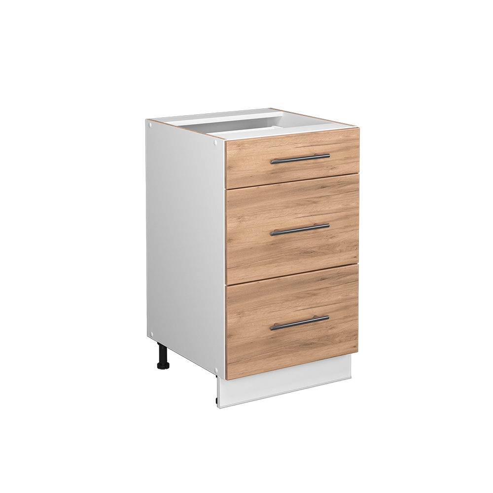 foto del prodotto vicco mobiletto base per cucina quercia dorata 50 cm senza piano di lavoro