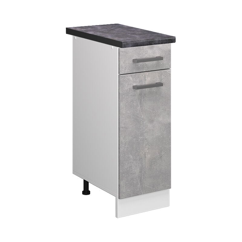 foto del prodotto vicco mobiletto base per cucina r line, calcestruzzo, 30 cm , pl antracite