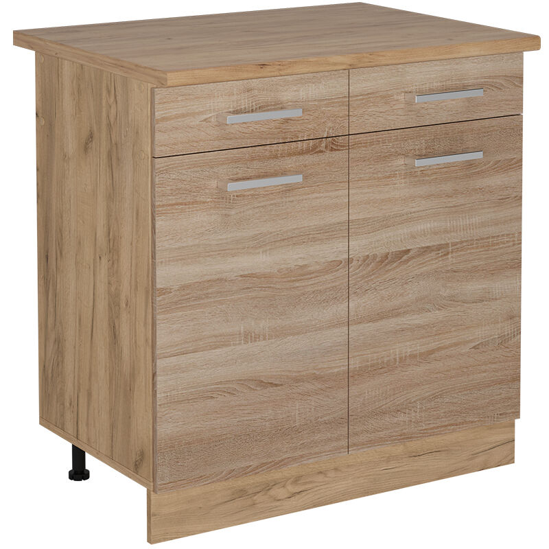 foto del prodotto vicco - mobiletto base per cucina r-line, sonoma, 80 cm , pl rovere