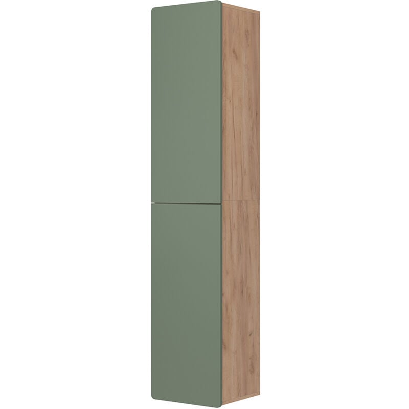 foto del prodotto vicco mobiletto da bagno izan, quercia verde oro, 36.6 x 171.6 cm