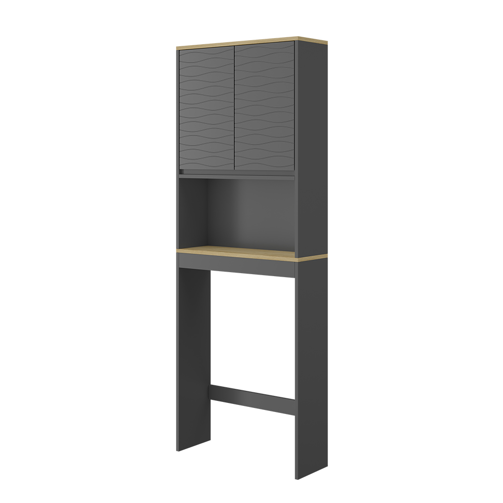 foto del prodotto vicco mobiletto da toilette antracite 60 x 163 cm