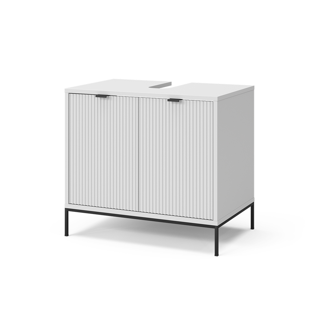 foto del prodotto vicco mobiletto eliza, bianco, 60 x 63 cm con 2 porte