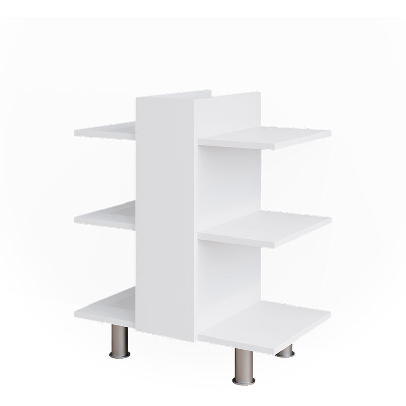 immagine 0 del prodotto vicco mobiletto per lavabo fynn, bianco, 60 x 70 cm con 6 ripiani