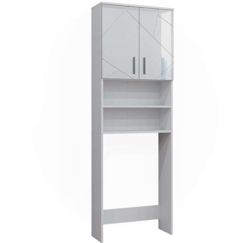 foto del prodotto vicco mobiletto per lavatrice irma, bianco, 64 x 190.5 cm