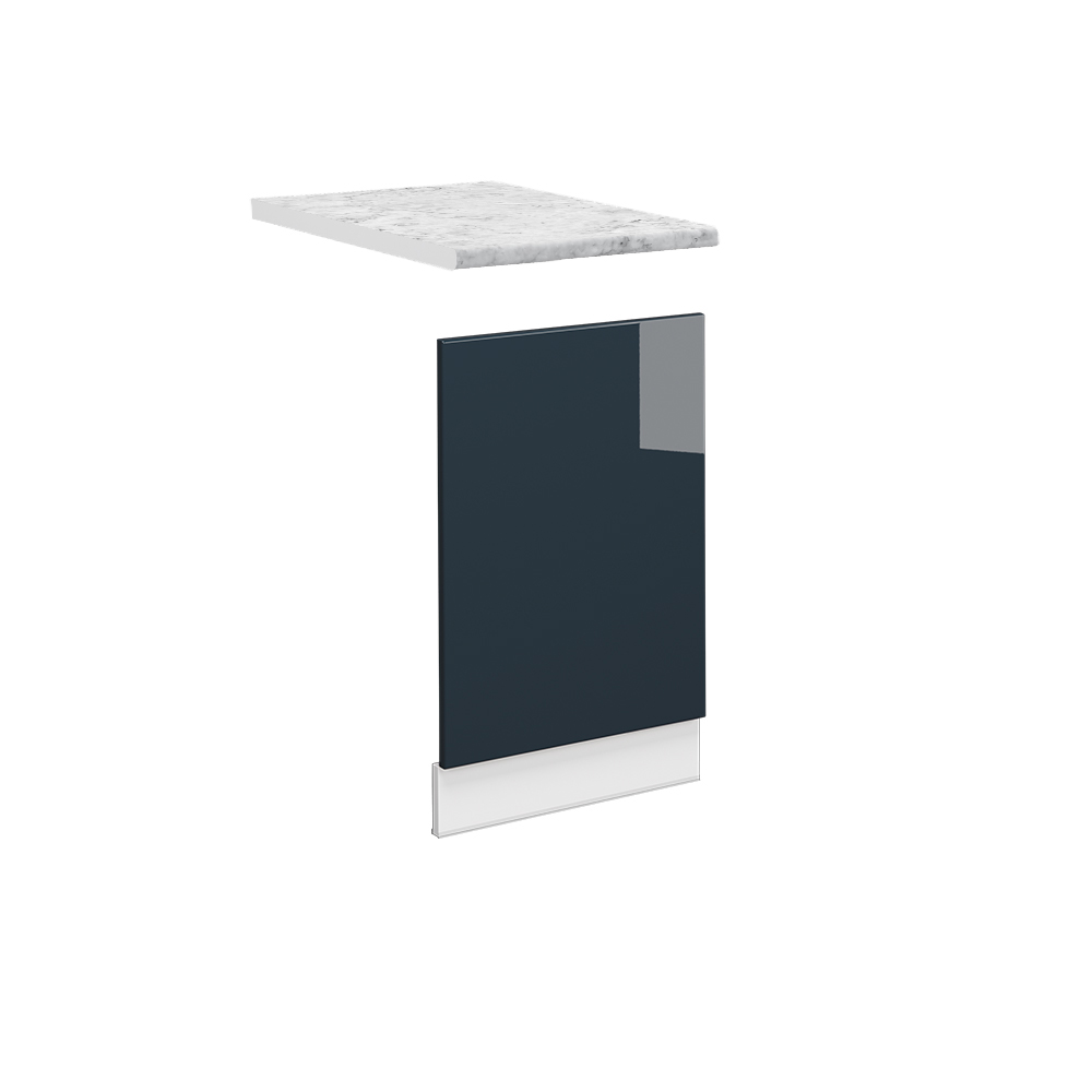 foto del prodotto vicco mobili da cucina blu scuro lucido 45 cm , pl marmo