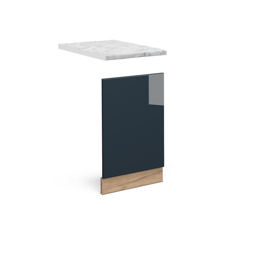 foto del prodotto vicco mobili da cucina blu scuro lucido 45 cm , pl marmo