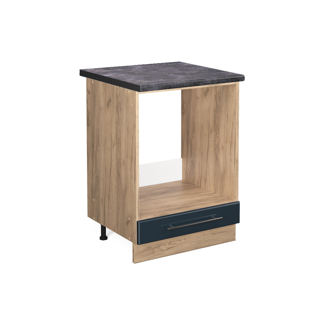 foto del prodotto vicco mobili da cucina blu scuro lucido 60 cm , pl antracite