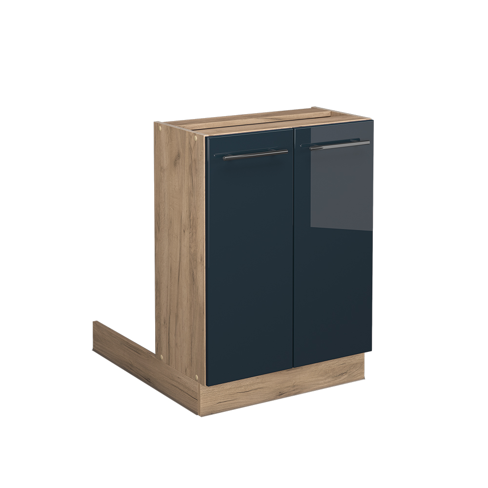 foto del prodotto vicco mobili da cucina blu scuro lucido 60 cm senza piano di lavoro