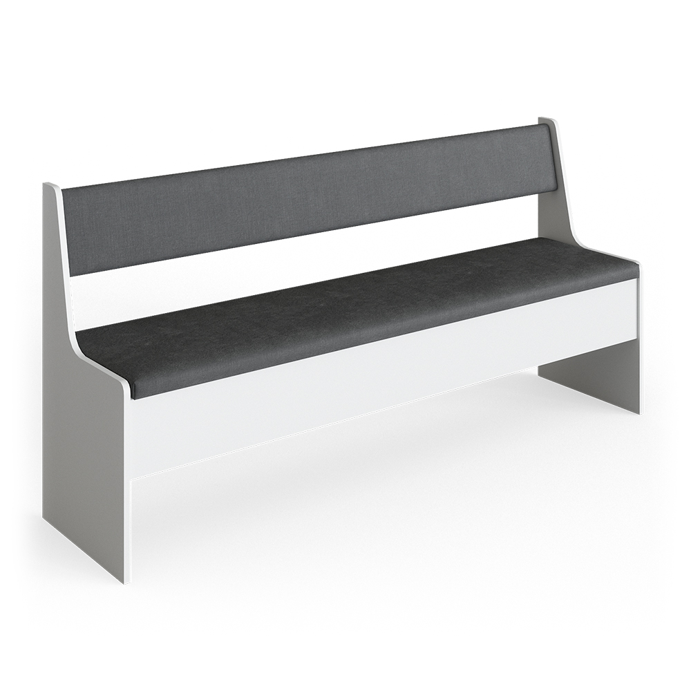 foto del prodotto vicco panca ad angolo bianco 41.5 x 166.6 cm