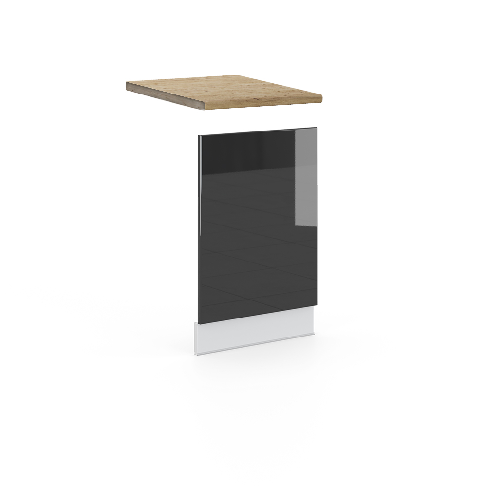 foto del prodotto vicco pannello frontale antracite lucido 45 cm , pl rovere