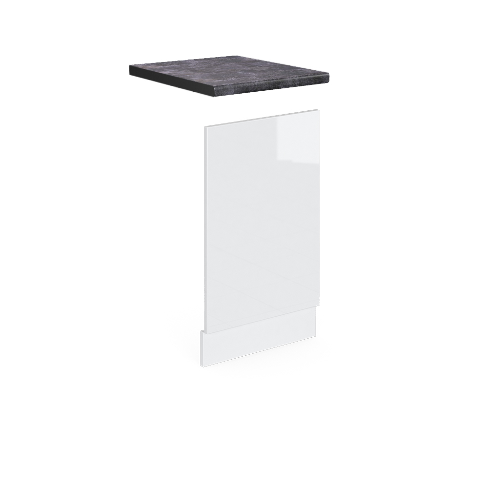foto del prodotto vicco pannello frontale bianco lucido 45 cm , pl antracite