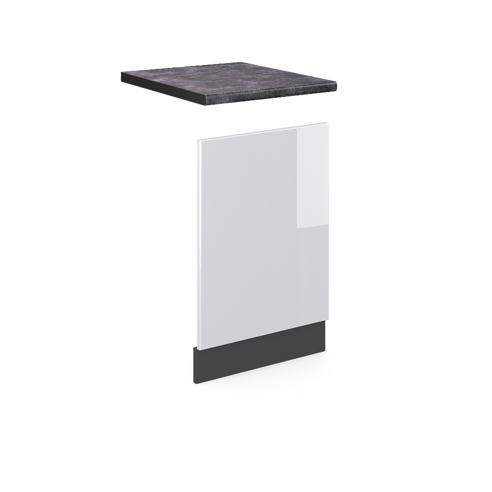 foto del prodotto vicco pannello frontale bianco lucido 45 cm , pl antracite