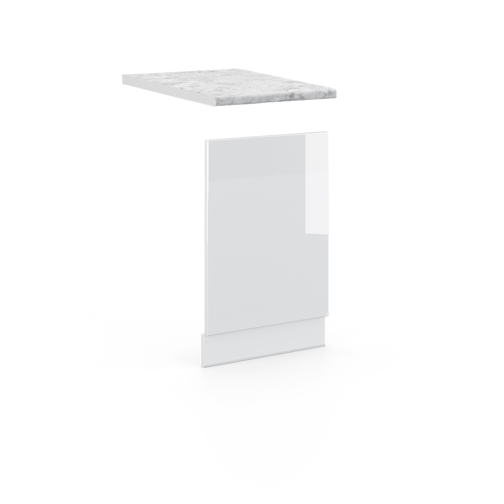 foto del prodotto vicco pannello frontale bianco lucido 45 cm , pl marmo