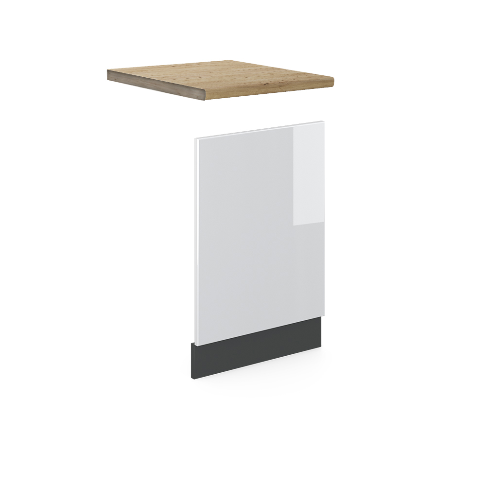 foto del prodotto vicco pannello frontale bianco lucido 45 cm , pl rovere