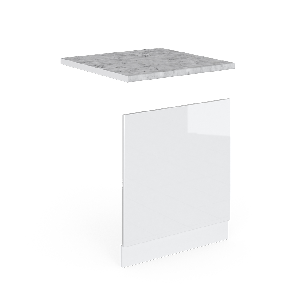 foto del prodotto vicco pannello frontale bianco lucido 60 cm , pl marmo