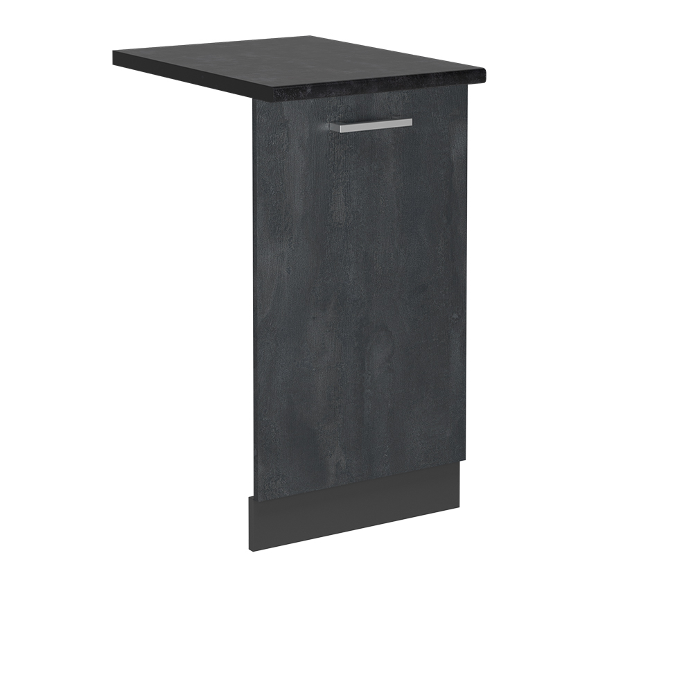 foto del prodotto vicco pannello frontale della lavastoviglie calcestruzzo nero 45 cm , pl antracite