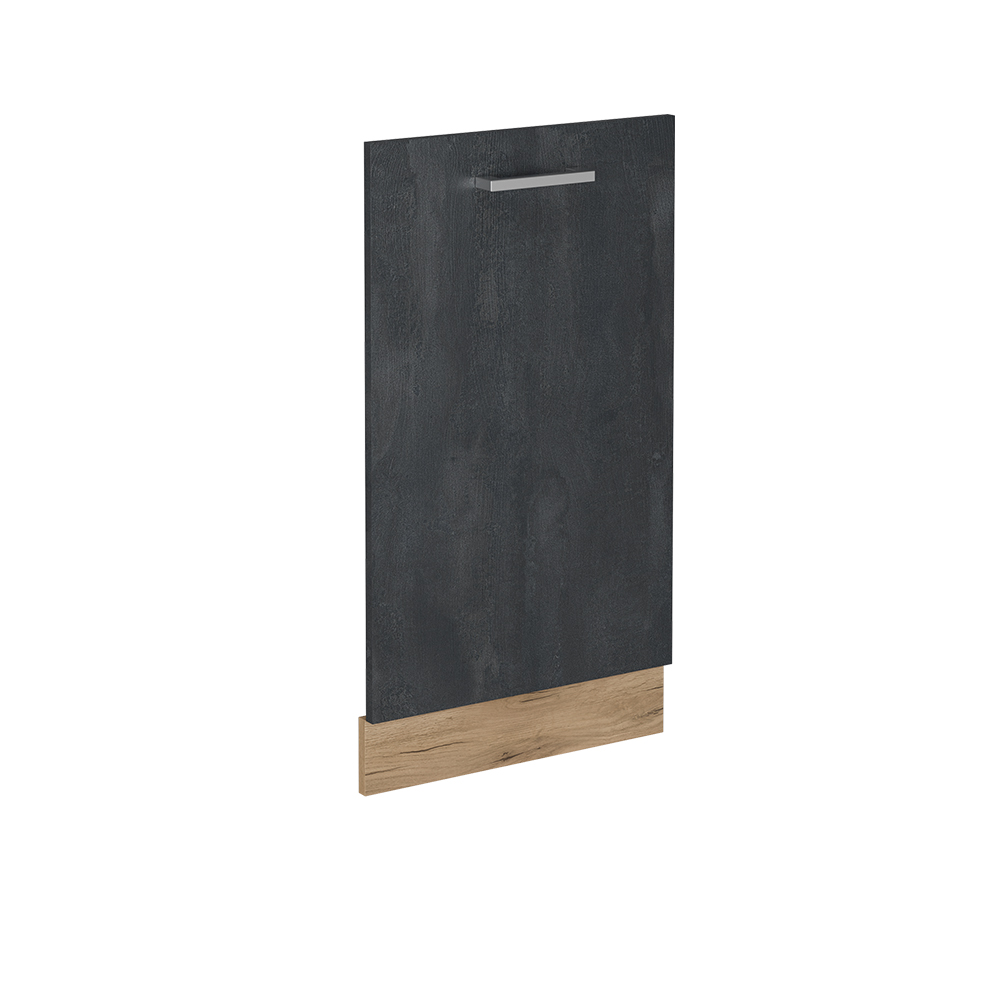 foto del prodotto vicco pannello frontale della lavastoviglie calcestruzzo nero 45 cm senza piano di lavoro