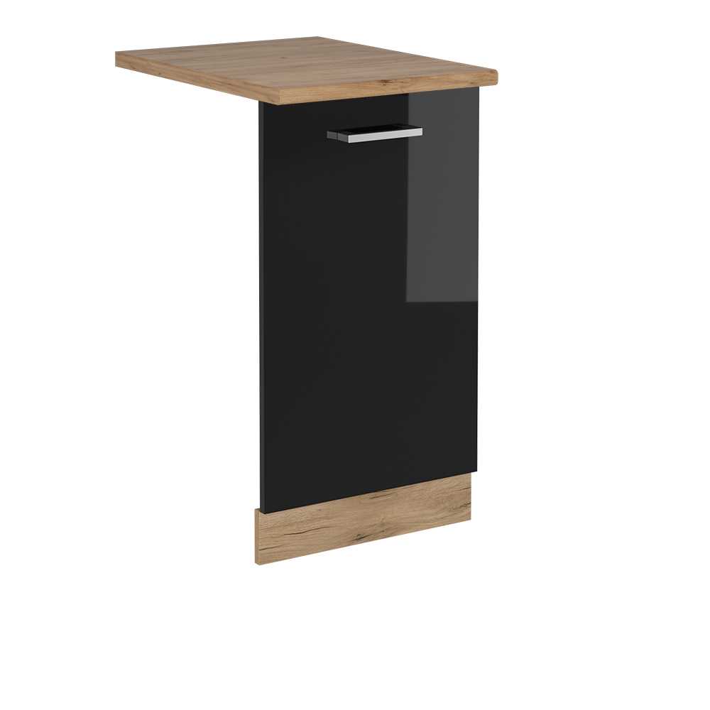 foto del prodotto vicco pannello frontale della lavastoviglie nero lucido 45 cm , pl rovere