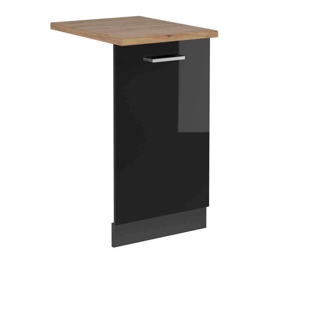 foto del prodotto vicco pannello frontale della lavastoviglie nero lucido 45 cm , pl rovere
