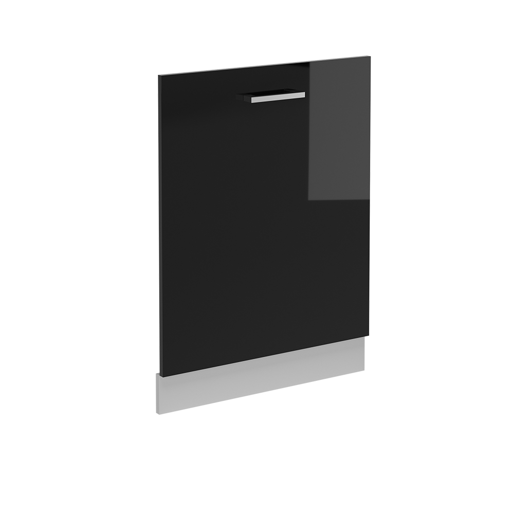 foto del prodotto vicco pannello frontale della lavastoviglie nero lucido 60 cm senza piano di lavoro