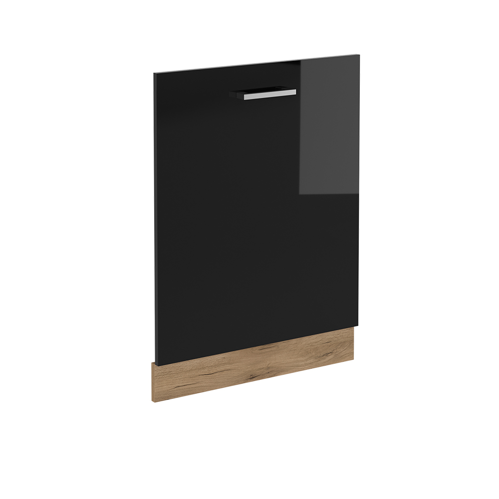 foto del prodotto vicco pannello frontale della lavastoviglie nero lucido 60 cm senza piano di lavoro