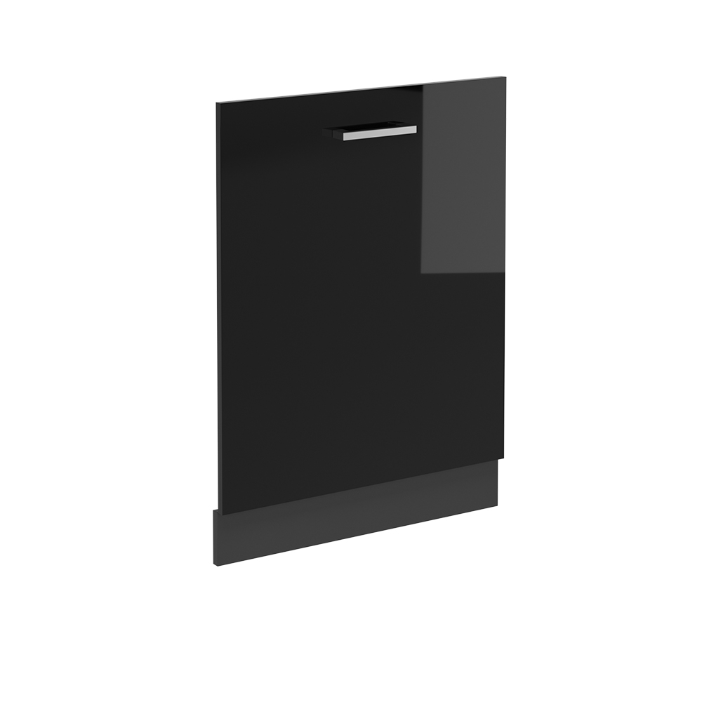 foto del prodotto vicco pannello frontale della lavastoviglie nero lucido 60 cm senza piano di lavoro