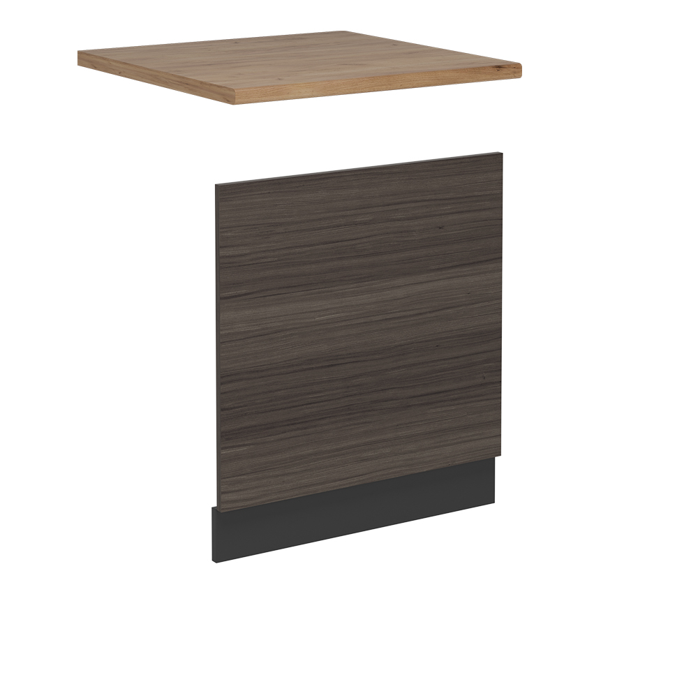 foto del prodotto vicco pannello frontale per lavastoviglie grigio nobile 60 cm , pl rovere