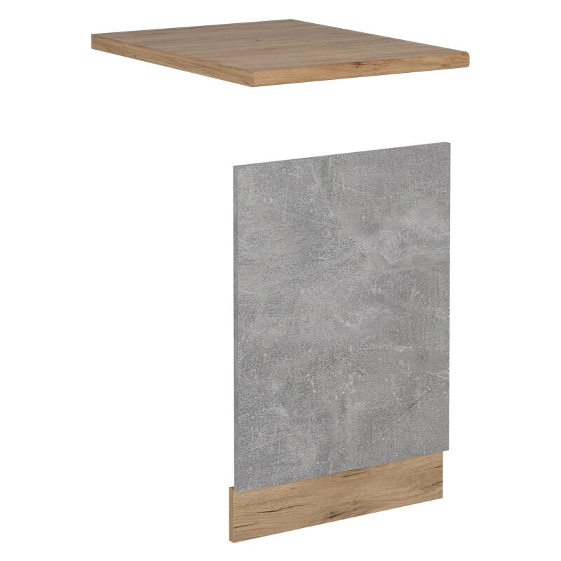 foto del prodotto vicco pannello frontale per lavastoviglie r line, calcestruzzo, 45 cm , pl rovere