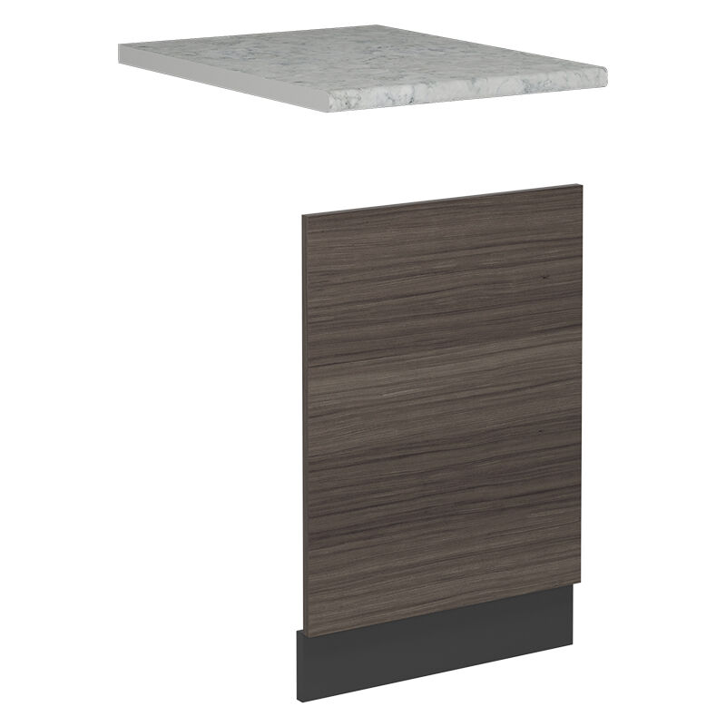 foto del prodotto vicco pannello frontale per lavastoviglie r line, grigio nobile, 45 cm , pl marmo
