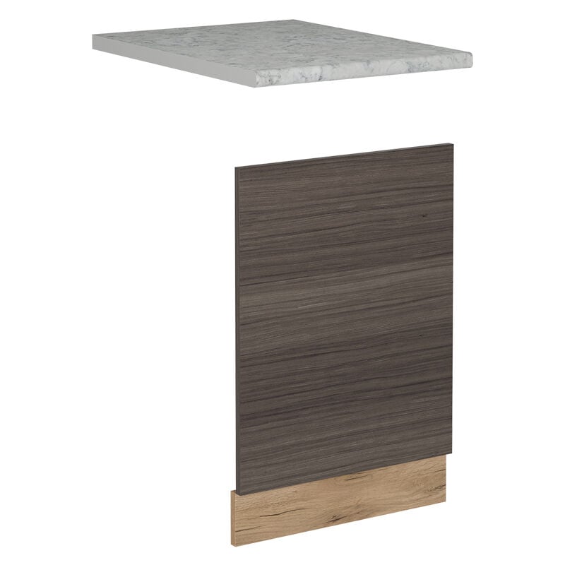 foto del prodotto vicco pannello frontale per lavastoviglie r line, grigio nobile, 45 cm , pl marmo