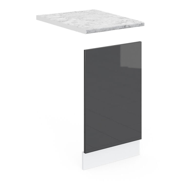 foto del prodotto vicco pannello frontale r line, antracite, 45 cm , pl marmo