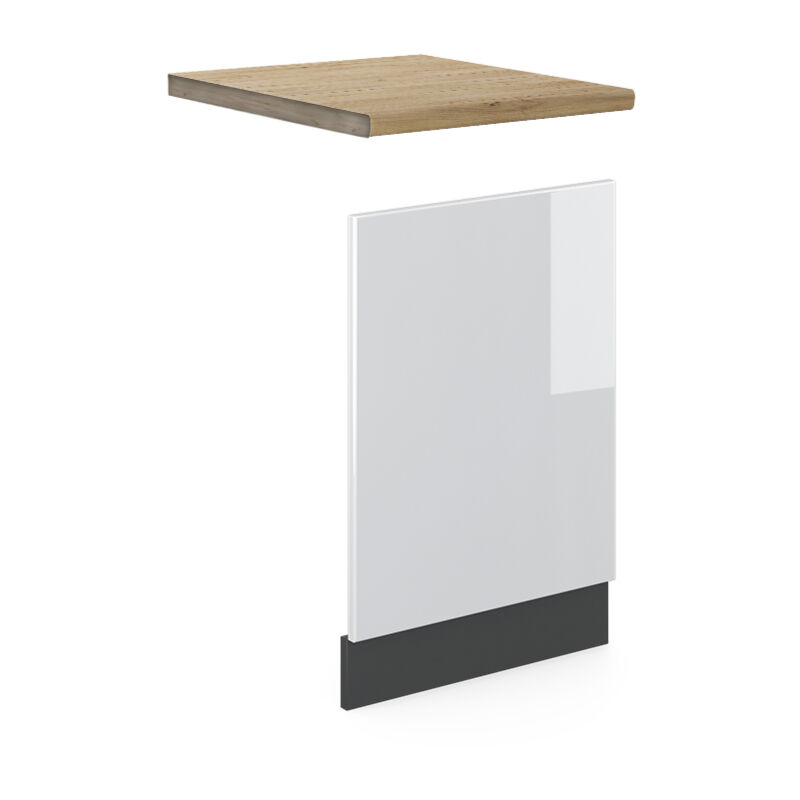 foto del prodotto vicco pannello frontale r line, bianco lucido, 45 cm , pl rovere
